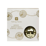 Gold Disco Ball String Lights - 5ft