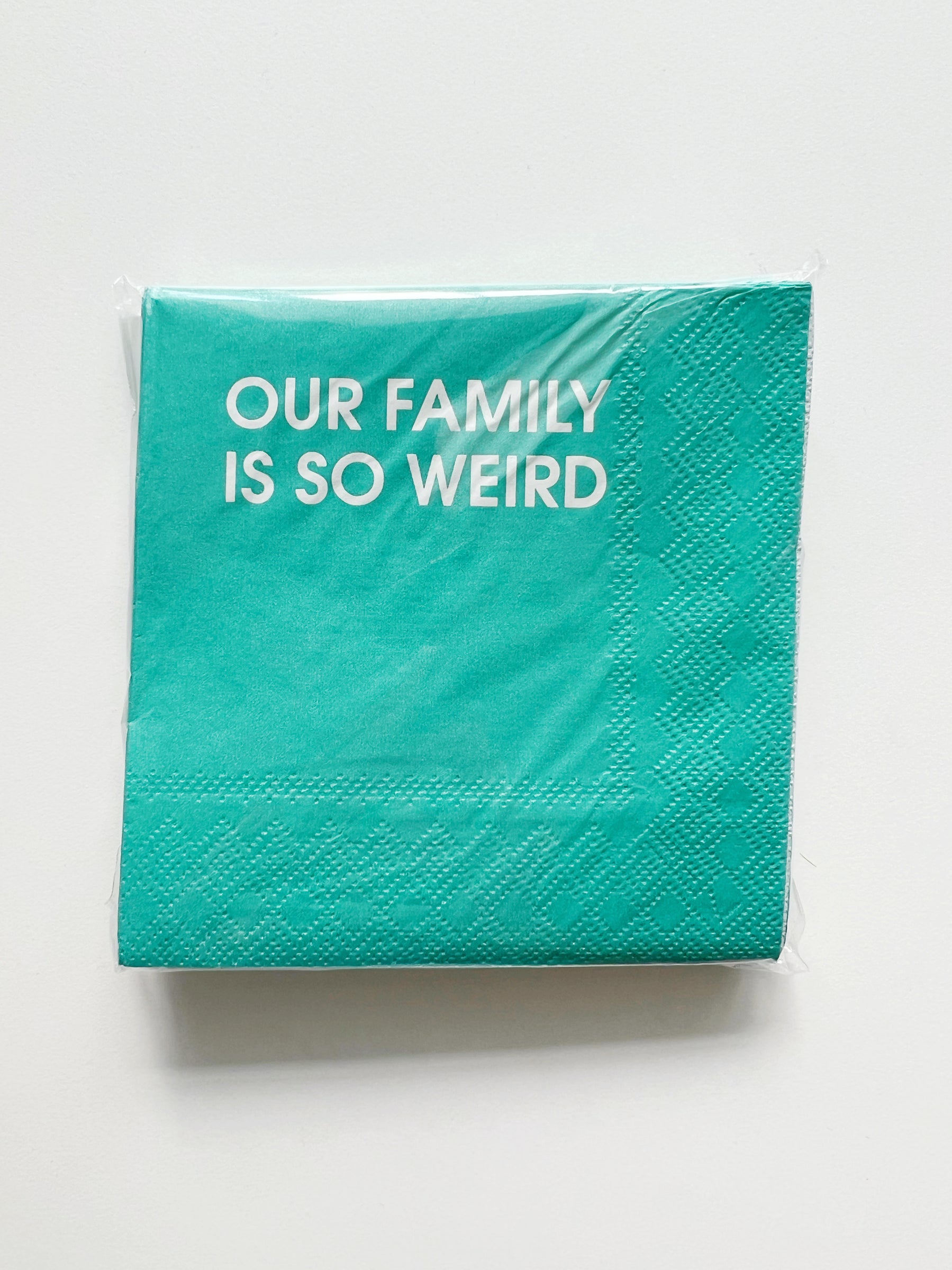 "Our Family Is So Weird" Cocktail Napkin