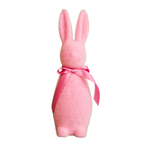 Medium Flocked Button Nose Easter Bunny