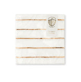 Rose Gold Frenchie Striped Small Napkins